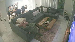 Spying On A Naughty European Babe Getting Pounded On The Sofa