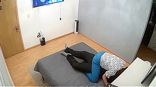 Hidden Cam Busts Shameless Latina Girl's Mind-Blowing, Real Orgasms While Riding
