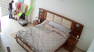 Secret Cam Snags Cheating Latin Wife Getting Fucked Hard In Her Own Bed
