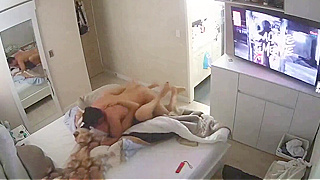Secret Cam Snags Busty Latina Getting Fucked Hard In Bed
