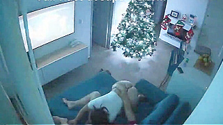 Watching A Big-Ass Latina Babe Get Fucked Hard On Christmas Day