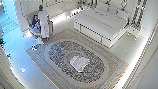 Wealthy Arab Couple Enjoys Intimate Bedtime Passion