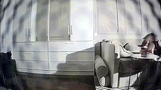 Peeking At An American Cheerleader Girl Fucking Her Horny Boyfriend's Big Cock
