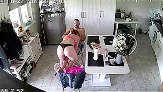 Caught On Hidden Camera - German Milf Ravaged In Kitchen By Horny Stud