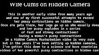 Hitachi Vibe Cumming with Powerful Contractions Orgasm