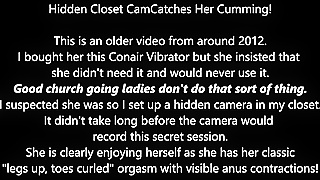 Caught Red-Handed - Shameless Church Wife's Secret Masturbation Caught On Camera!