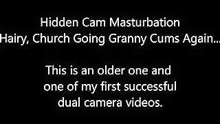 Peeking At My Gorgeous Granny Wife Masturbating And Cumming Hard Again