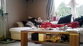 Watching Her Pleasure Herself, Caught Masturbating On Hidden Cam