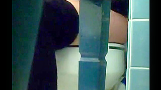 Caught Blonde Wife Furiously Masturbating In The Bathroom