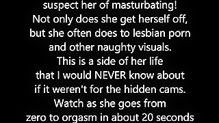 Mature Church Wife Caught Masturbating On Hidden Cam, Moaning Loudly While Orgasming
