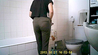 Hidden Camera Catches Naughty Cutie Playing With Herself In Shocking Detail