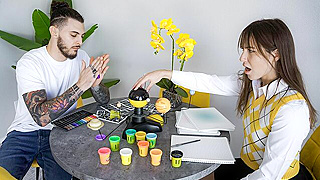 Straight-A Student Gets Distracted By Bad Boy’s Cock While Working On Their Hot Fucking Science Project