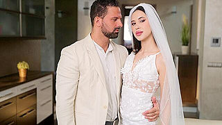 Desperate Bride Begs for Rough Anal Fucking on Her Wedding Night