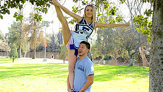 Petite Blonde Cheerleader Gets Stretched & Stuffed By Hung Stud’s Thick Cock In Steamy Park Hookup