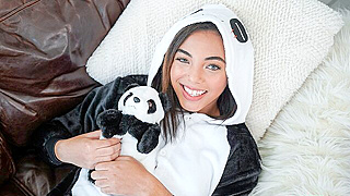 Naughty Girl Teases Him With A Puppet Before Getting Pounded Hard In A Steamy Closet Fuck