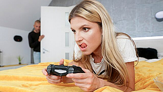 Obsessed Gamer Girl Ignores Cock Until She Can’t Resist Getting Fucked Hard