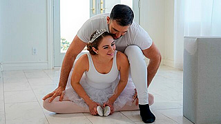 Petite Ballerina Spreads Wide For Huge Instructor’s Thick Cock In Rough Ballet Stretching Fuck