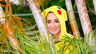 Tiny Pikahoe Gets Trapped & Trained By Hung Trainer Who Pounds Her Tight Pussy For Maximum Exp