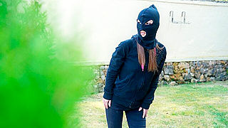 Petite Thief Gets Dominated After Tense Hideout Standoff With Rival Burglar