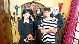 Filthy Threesome With Busty Brunette & Ravenous Redhead Moaning On Camera