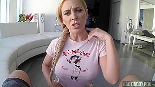 Stepmom Chastises Husband, Seduces Him With Wild Pussy Ride And Blowjob