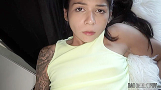 Step-Dad Seduces And Fucks Petite Teen Step-Daughter In Shocking Home Video