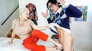 Steamy Step-Family Foot Rub Turns Into Lusty Gilf Titjob and Deep Pussy Massage