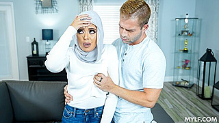 Hijab MILF Takes Thick Cock Between Her Huge Tits in Forbidden Fuck Session