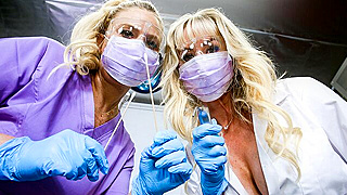 Massive-Titted Dental Assistant Sucks Off Nervous Patient Before Getting Pounded Hard