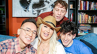 Mom Teases Uptight College Boys with a Filthy Spring Break Lesson