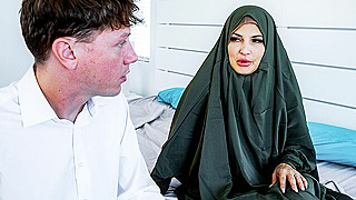Desperate Hijab Housewife Teases Horny Stud Who Swore Off Cumming – Can He Last?
