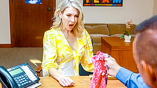 Desperate Mom Sucks and Fucks Principal to Save Her Panty-Sniffing Son’s Future