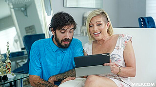 Stepson Fucks His Horny Mom Deep While She Moans & Squirts On His Thick Cock