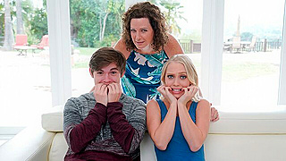 MILF Teaches Couple Sloppy Handjob Tricks & Threesome Secrets