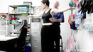 Thief Begs For Mercy As Dominant Officer Fucks Her Brains Out In Punishing Interrogation