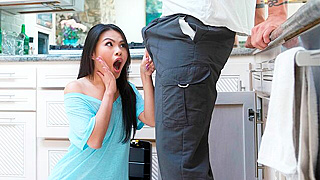 Petite Asian Milf Ditches Her Useless Hubby For A Plumber’s Monster Cock